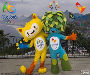 Puzzle Ρίο 2016 Ολυμπιακούς μασκότ